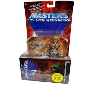 Mattel Masters Of The Universe Smash Blade He-Man Action Figure and‎ VHS 57599
